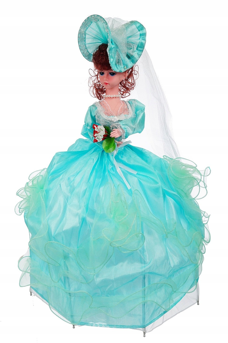 Lalka w stylu Wiktoriańskim piękna melodia kula disco led 58 cm E0631 EMAJ