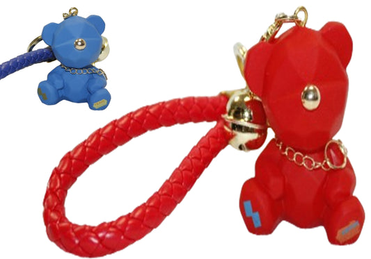 BRELOK MIŚ KANCIASTY ZŁOTY NOSEK ZAPIĘCIA PLECIONY UCHWYT 5CM E19540 EMAJ