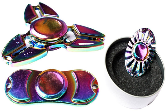 SPINNER SPINER NA RĘKĘ HAND FIDGET METAL POŁYSK NEW DESIGN EMAJ
