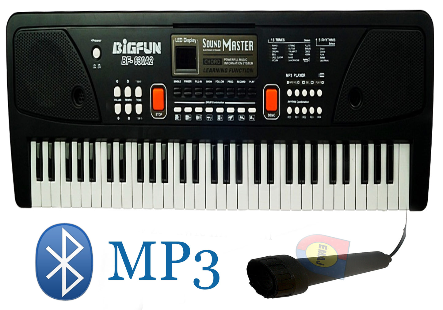KEYBOARD ORGANY PIANINO MIKROFON MP3 E0683 EMAJ