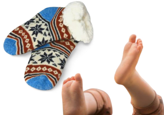 SKARPETY CIEPŁE DLA DZIECI MALUCHA 12-24 miesięcy E1205 EMAJ